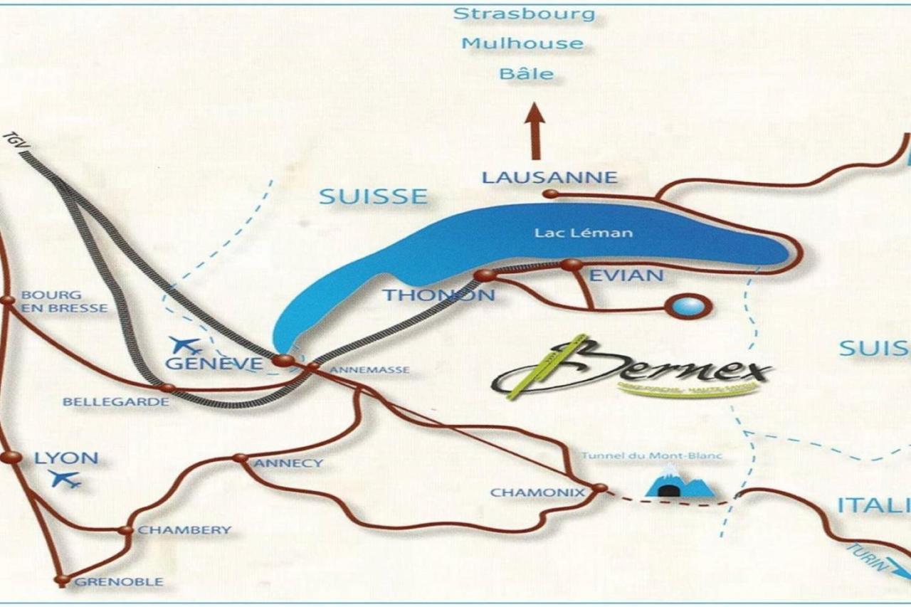 Le 67,Ski Et Randonnee,Lave Linge,Seche Linge,Parking ベルネ エクステリア 写真